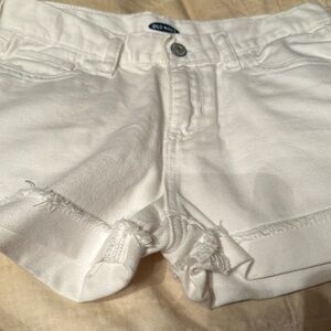 Darling white denim old navy shorts